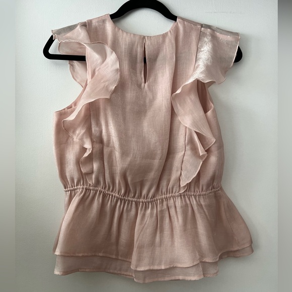 Express Soft Pink Ruffle Blouse - Picture 4 of 4